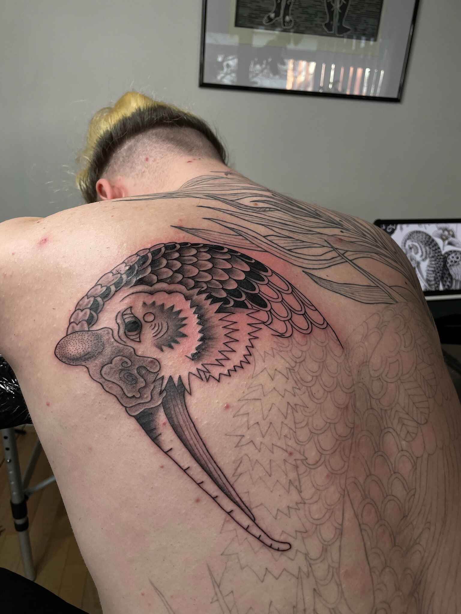 Graphic nature-inspired tattoo by zKe