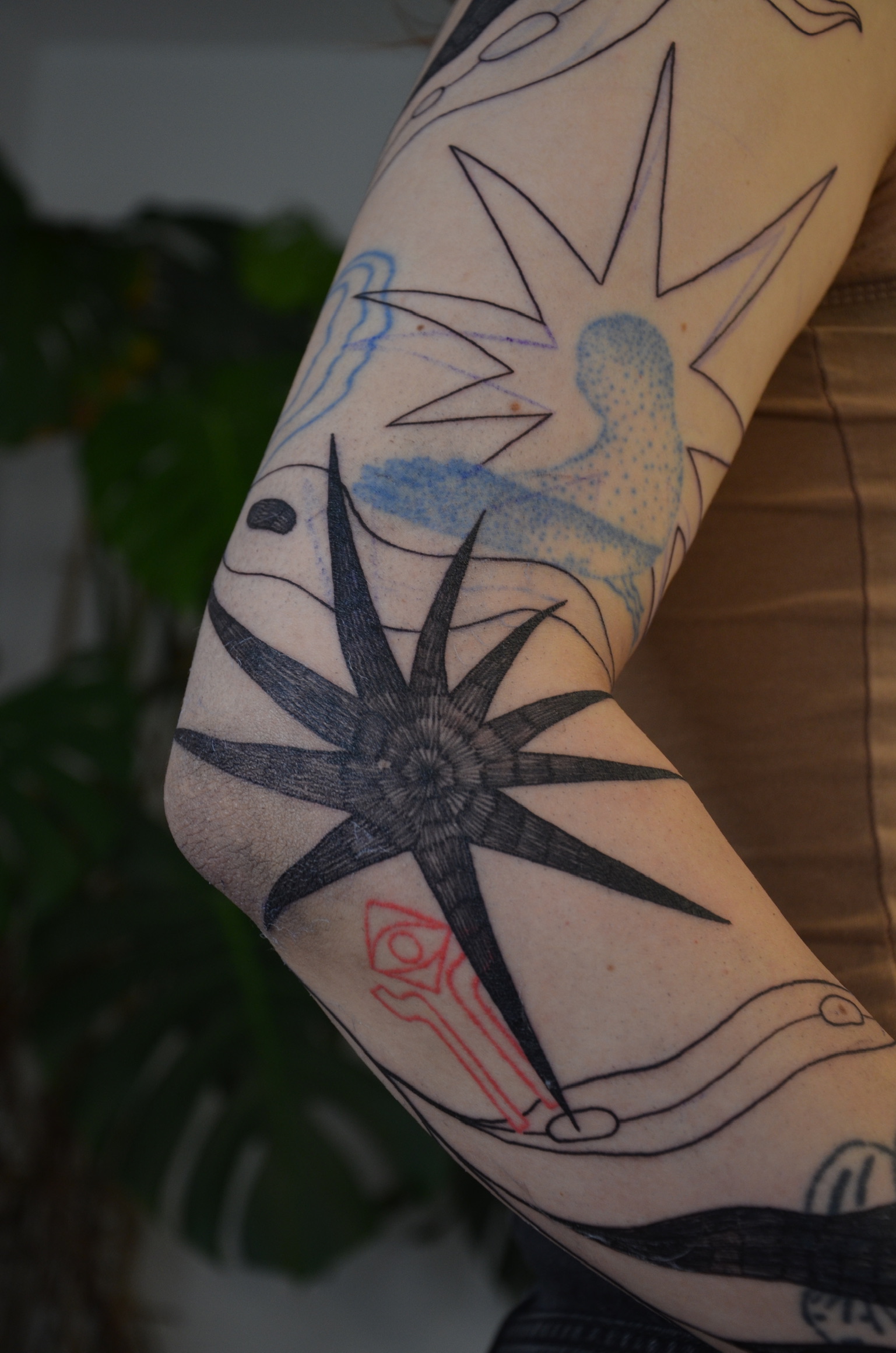 Imaginative creature illustration tattoo by zKe