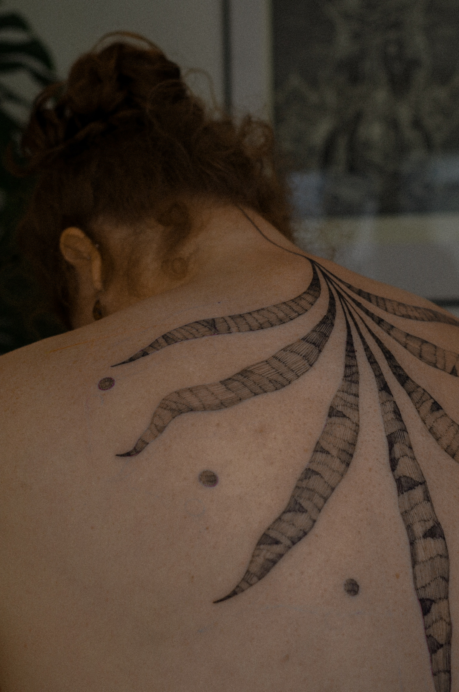 Illustrative blackwork tattoo by zKe